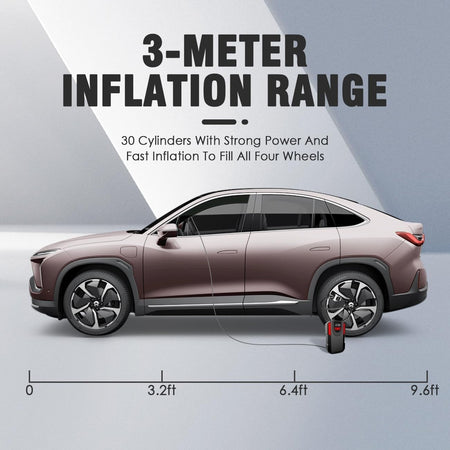 Gonfiatore per pneumatici, pompa compressore d'aria portatile da 120 W