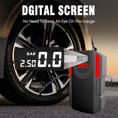 Gonfiatore per pneumatici, pompa compressore d'aria portatile da 120 W