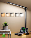 Lampada da scrivania 5 colori a temperatura ricaricabile a batteria dimmerabil