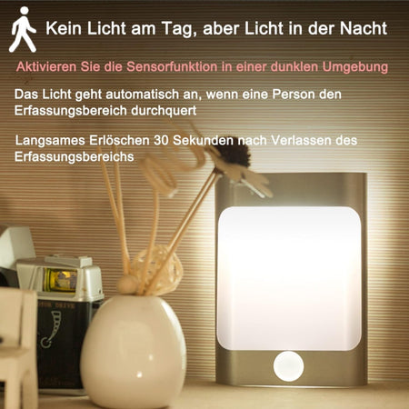 Lampada da parete per interni 2 pezzi con sensore di movimento batteria LED