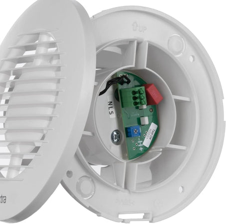 Aspiratore Bagno con Timer - Ventola Aspirazione Bianca EUROPLAST Ø 100mm