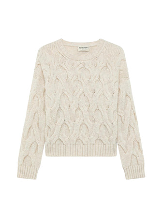 Roy Roger's Maglia donna pullover multicable in misto alpaca RND90229CP02XXXX C0021 da donna