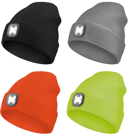 Luxen Berretto Con Luce Led Ricaricabile 1 W, Doppia Accensione, Luce Naturale, Col. Assortiti