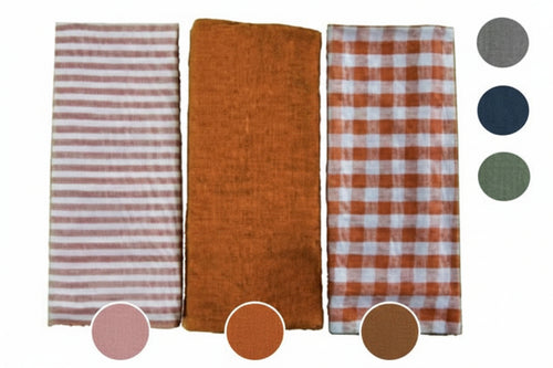 Canovaccio Piatti Milady In Cotone Pz 3- - Cm.50X70 - Colore Blu - 6 Pezzi Xtra