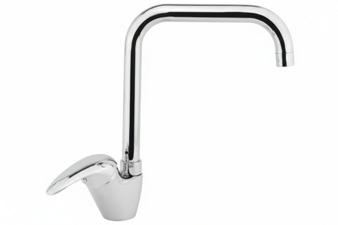 Rubinetto Miscelatore Monocomando Lavello Canna J Serie Cucina - 1 Pezzi Crolla