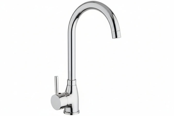 Rubinetto Miscelatore Monocomando Lavello Canna P Serie Cucina - 1 Pezzi Crolla