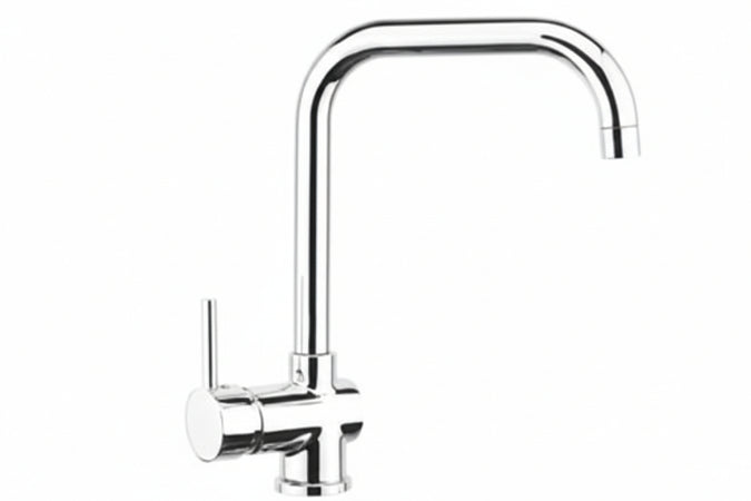 Rubinetto Miscelatore Monocomando Lavello Canna Alta Serie Cucina - 1 Pezzi Crolla