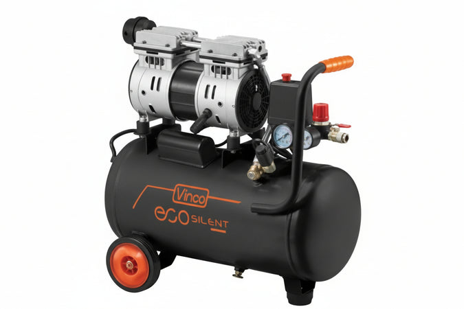 Compressore Ecosilent Senza Olio Lt.24 - 1 Pezzi Vinco