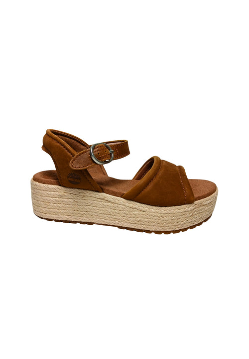TIMBERLAND Scarpe Donna Timberland Santorini Sun Backstrap Sandal Rust Full Grain da donna