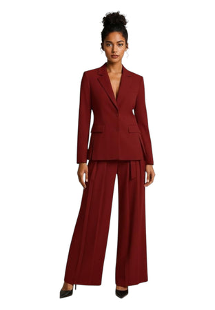 IMPERIAL Pantaloni palazzo a vita alta con pince Donna Imperial da donna