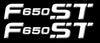 2 ADESIVI-STICKERS in RESINA SCRITTA F650ST compatibile per MOTO BMW F 650 ST