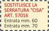 Securemme Serratura Triplice Ad Infilare 4 Mandate 2 Chiavi Dm Art. 2033 E.70