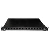 CASSETTO FIBRA OTTICA 24 PORTE PER ADATTATORI LC DUPLEX E SC SIMPLEX 1 UNITA' PER INSTALLAZIONE 19'' NERO CON BINARI TELESCOPICI (LKFO24N)