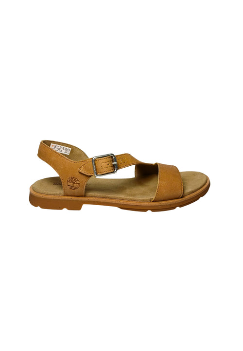 TIMBERLAND Scarpe Donna Timberland Calista Bay Backstrap Sandal Medium Beige Full Grain da donna