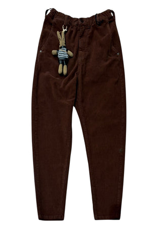 PLEASE Pantaloni buggy a costine con peluches Donna Please da donna