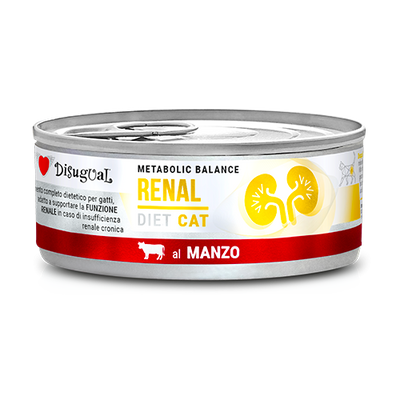 Disugual Metabolic Balance Renal gusto Manzo per Gatti Adulti 85gr