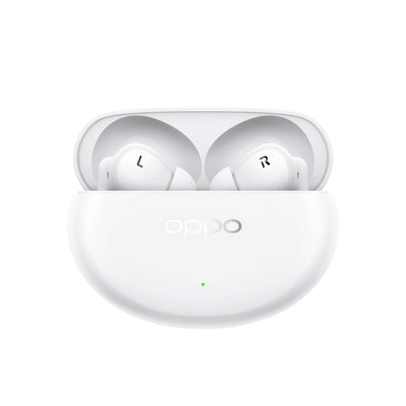 Oppo enco air4 pro auricolari true wireless,44h di autonomia, driver in titanio da 12.4mm, bluetooth 5.4, controlli touch, cancellazione del rumore ai, android e ios, ip55, [versione italiana], bianco - OPENCOAIR4PROW