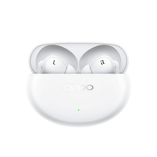 Oppo enco air4 pro auricolari true wireless,44h di autonomia, driver in titanio da 12.4mm, bluetooth 5.4, controlli touch, cancellazione del rumore ai, android e ios, ip55, [versione italiana], bianco - OPENCOAIR4PROW
