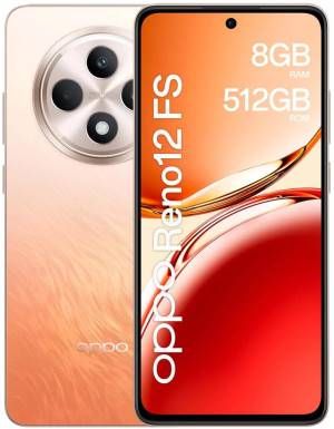 Oppo reno12 fs 4g ai smartphone, tripla fotocamera 50+8+2mp, selfie 32mp, display 6.67” 120hz amoled fhd+, 5000mah, ram 16 gb (8+8) + rom 512gb, [versione italia], amber orange - 6932169351447