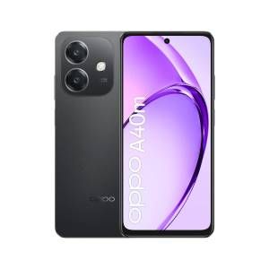 Oppo a40m smartphone, fotocamera ai 50mp, selfie 5mp, display 6.67” 90hz lcd hd+, 5100mah, ram 16 gb (8+8) + rom 256gb, ip54, [versione italia], sparkle black - OPA40MN-256