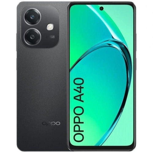 Oppo a40 smartphone, fotocamera ai 50mp, selfie 5mp, display 6.67” 90hz lcd hd+, 5100mah, ram 4 esp 8gb (+4gb virtuali) +rom 128gb, ip54, [versione italia], sparkle black - 6932169353984