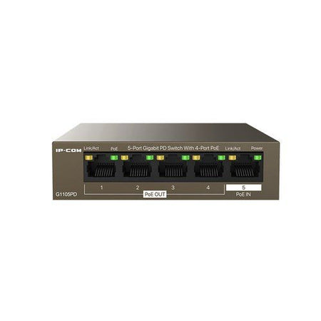 Switch ip-com g1105pd 5p gigabit desktop 10/100/1000m con 4p poe