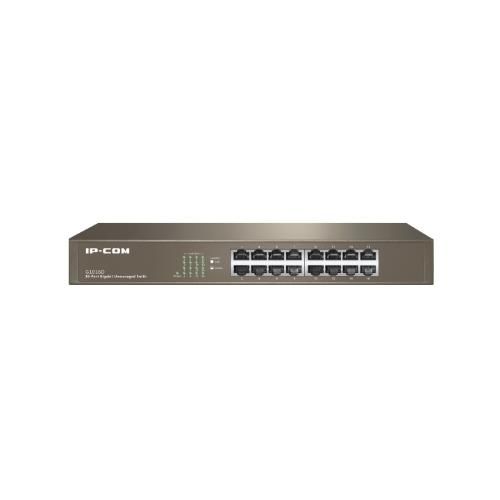 Switch ip-com g1016d v6.0 16p gigabit unmanaged 1u,13-inch rack-mountable case metallo