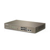 Switch tenda teg5310p-8-150w m9p lan gigabit desktop 10/100/1000m 8p poe 1p sfp layer 3 managed potenza poe 150w
