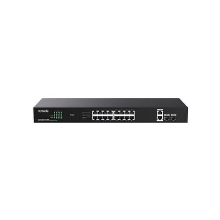Switch tenda teg1120p-16-150w 18p ge+2sfp con 16p poe 150w power consumption 30w max. poe of single port