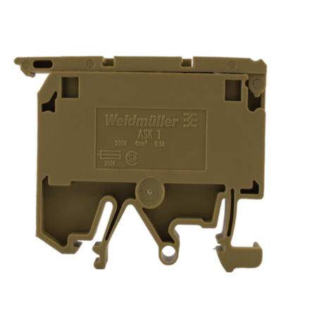 Morsetto componibile portafusibile beige 2,5mmq 1 piano 2cond Weidmuller