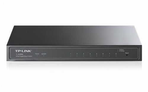 Tp-link jetstream tl-sg2008 switch di rete gestito l2/l2+ gigabit ethernet (10/100/1000) nero