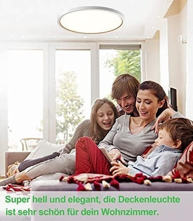 Lampada da soffitto a LED Anten 24 W rotonda e sottile Dimmerabile (3000-6500 K)