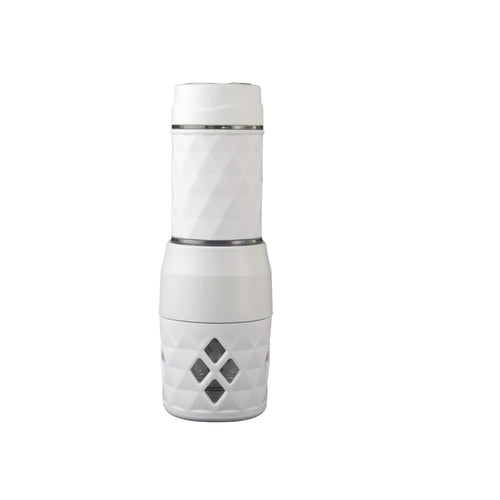 SOGO Caffettiera manuale 3in1 (capsule, macinato e tè) porta-espresso  bianco moka