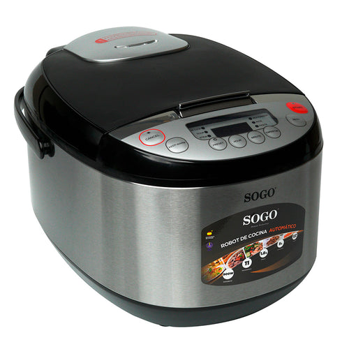 SOGO Pentola a pressione multifunzione 18 modalità di cottura / 1000W / 6L / + ricettario / timer 24 ore / + accessori