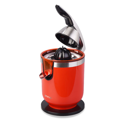 SOGO Estrattore di succo  di agrumi e melograni 300W spremiagrumi  / acciaio inox / 2 coni / 0,6L