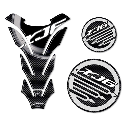 KIT ADESIVI STICKERS 3D GEL CARBONIO compatibile per MOTO YAMAHA XJ6 2008-2013