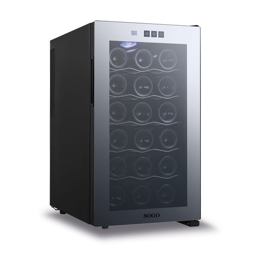 SOGO Frigorifero vino cantinetta 18 bottiglie cantina  50W / 48L / R600A / controllo touch