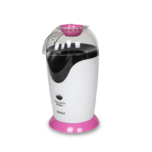 SOGO Macchina per popcorn  rosa 1200W / BPA FREE / pronti in 3 min / POP CORN