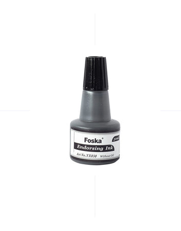 Inchiosto nero per timbri senza olio 30 ml