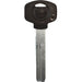 Chiave Punzonata 7X7 Originale Yale - Testa Nera Alpacca
