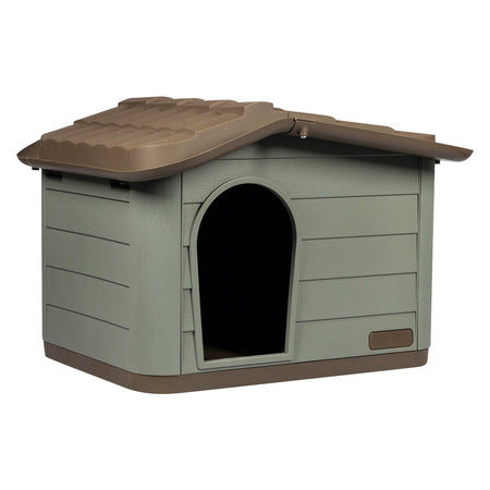 Cuccia Con Tetto Inclinato 'Classic Eco' Mini Verde - Cm 60 X 51 X H. 41 - Mp Bergamo S.R.L.
