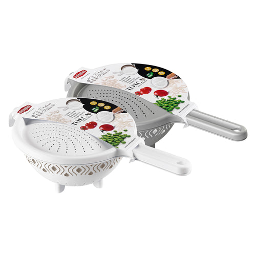 Scolariso Con Coperchio 'Tosca' Grigio/Bianco - Stefanplast