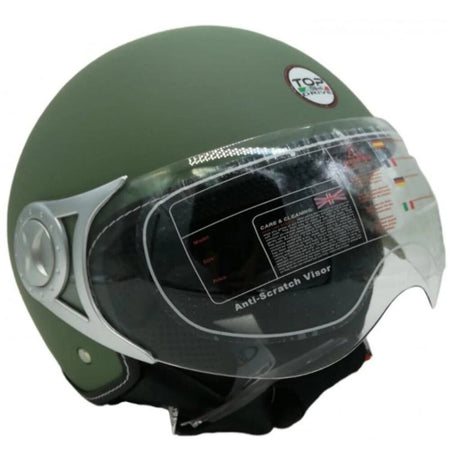 Casco Per Moto 'Sirio Matt' Verde - Tg. S - Bricogo