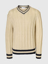 SELECTED Magliaa scollo V Uomo Selected SLHROY LS KNIT RELAXED da uomo