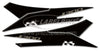 2 ADESIVI gel 3D PROTEZIONI PEDANE compatibili per J 300 SCOOTER KAWASAKI J300