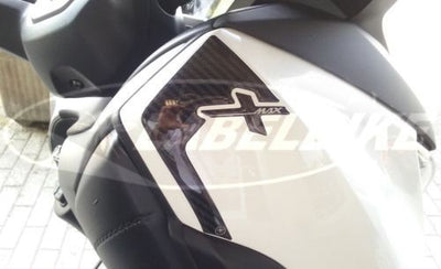 2 ADESIVI-STICKERS 3D gel PARASPIGOLI compatibili per YAMAHA XMAX 400 2017-2021
