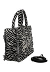 MC2 SAINT BARTH Borsa Colette in feltro stampa zebrata Donna MC2 Saint Barth da donna