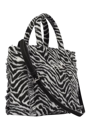 MC2 SAINT BARTH Borsa Colette in feltro stampa zebrata Donna MC2 Saint Barth da donna