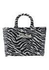 MC2 SAINT BARTH Borsa Colette in feltro stampa zebrata Donna MC2 Saint Barth da donna