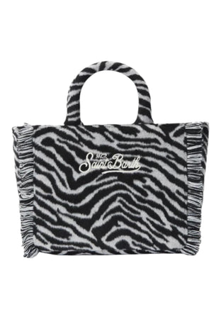 MC2 SAINT BARTH Borsa Colette in feltro stampa zebrata Donna MC2 Saint Barth da donna
